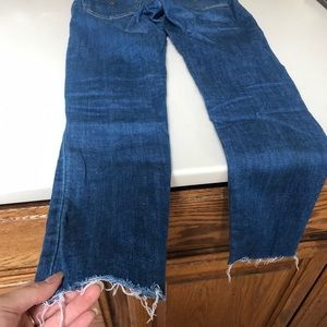 Mile High ankle cut off Levi’s skinny jeans